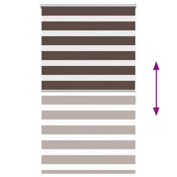 Rullgardin Zebra 100 x 175 cm Kaffe