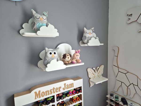 Cloud Shelves Set om 3 FANTASY EXTRA - Prestigefyllda rundade toppar