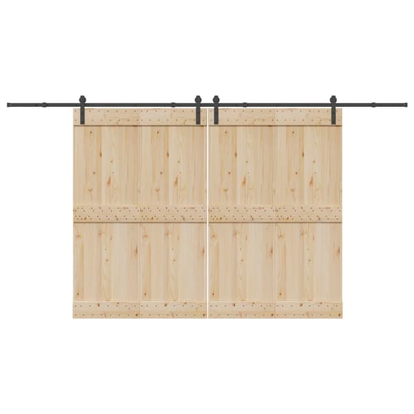 vidaXL monteringssystem til skydedør, 400 cm, stål, sort