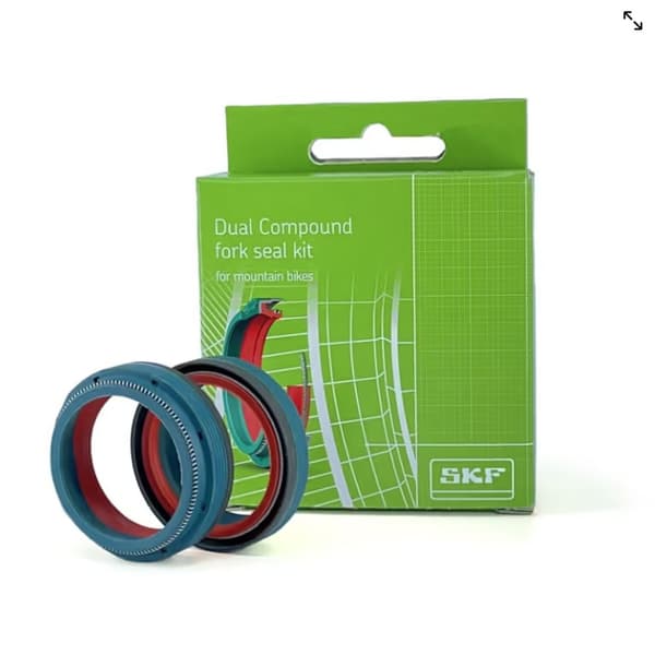 SKF dubbla compound framfjädringstätningar för cyklar MTB Fox 34mm 16-25