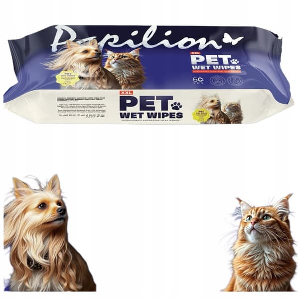 Papilion - Lemmikkien kosteuspyyhkeet 50 kpl.