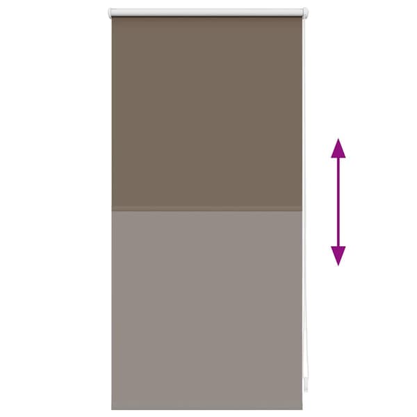 Solsejl 40 x 100 cm Kaffe