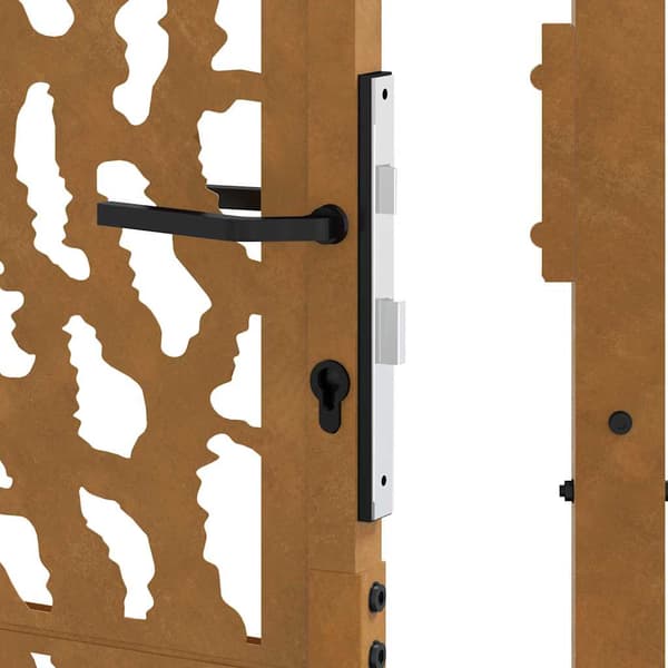 vidaXL havelåge 105x105 cm skinnemønster i rustfrit stål
