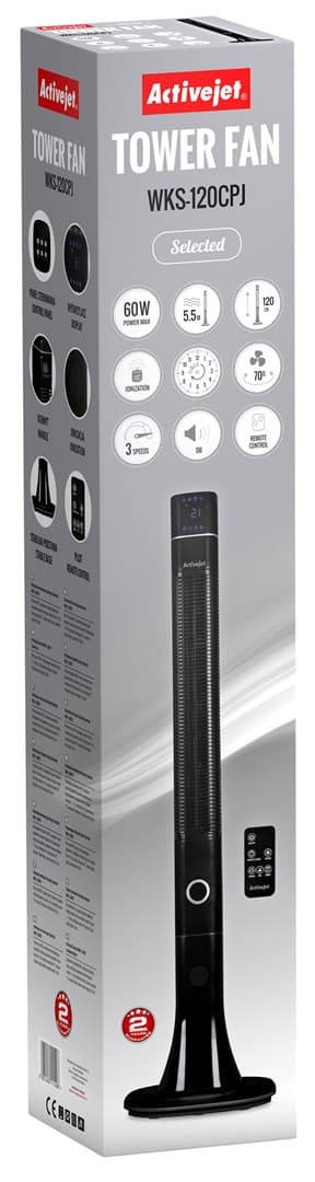 Activejet WKS-120CPJ kolumnfläkt, 60W