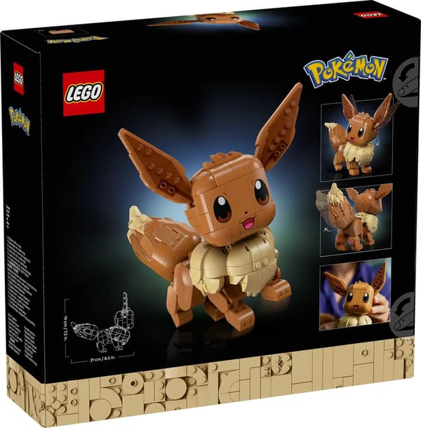 LEGO Pokémon 72151 Eevee, 587 dele, til voksne