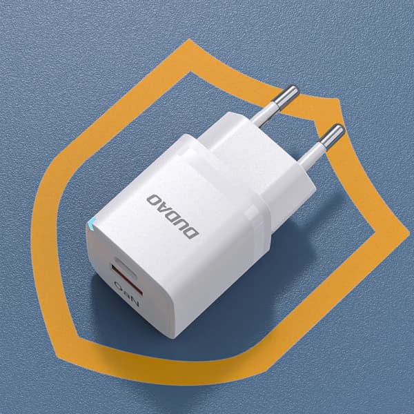 Dudao A13Pro GaN 33W PPS USB C/USB Vægoplader - Hvid
