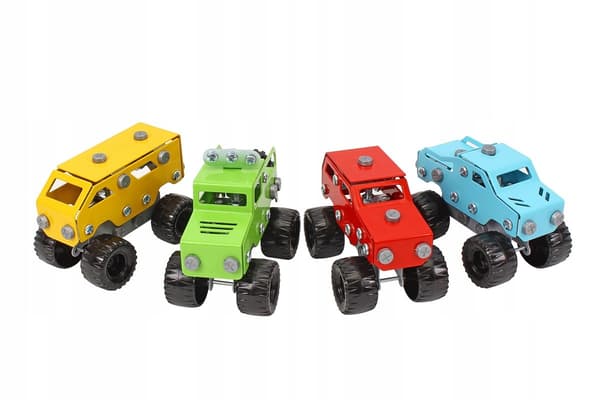 Metalliset autopalikat 4 mallia 370 kpl. Technok