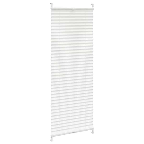Plisserad rullgardin, vit (40x100cm).