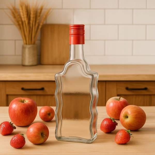 50x FALA-FLASKA 500 ml + LÅNG KORK glasflaskor för hembränt, vodka