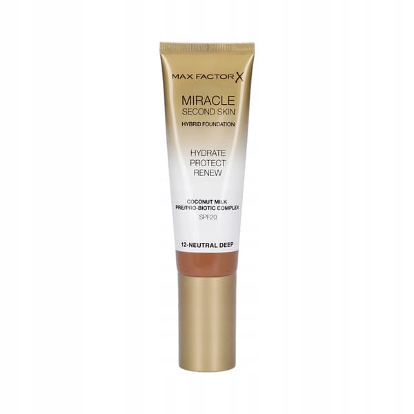 Max Factor Miracle Second Skin Ansigtsfoundation 30 ml 12 Neutral Deep