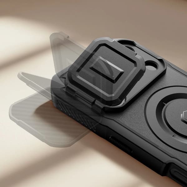 Tech-Protect Kevlar MagSafe-etui til iPhone 17 Pro - sort