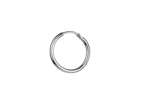 Sølv Dangle Hoop Øreringe 10mm Små Dame Hoops Sølv 925