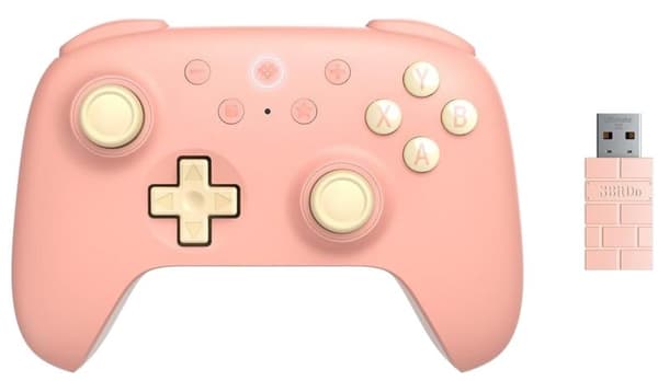 8BitDo Ultimate 2C trådlös handkontroll – Peach