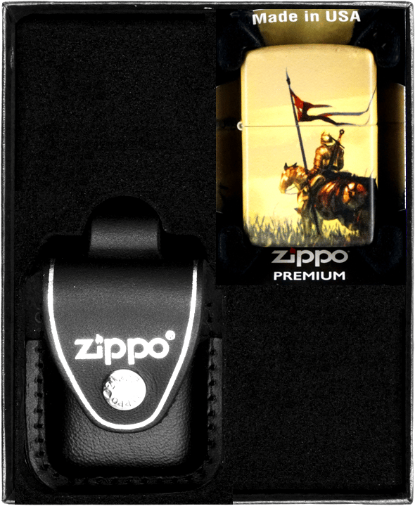 Zippo Lightersæt Middelalderdesign Gave nr. 3