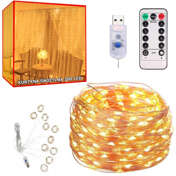 Lysgardin 300 LED Varm (100) GAB_B