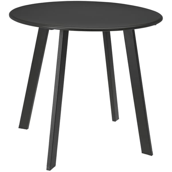 Balkonbord metal grå rund 50x45 cm