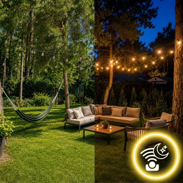 LED SOLUTION - Havegirlande - 10m 10LED - Sol