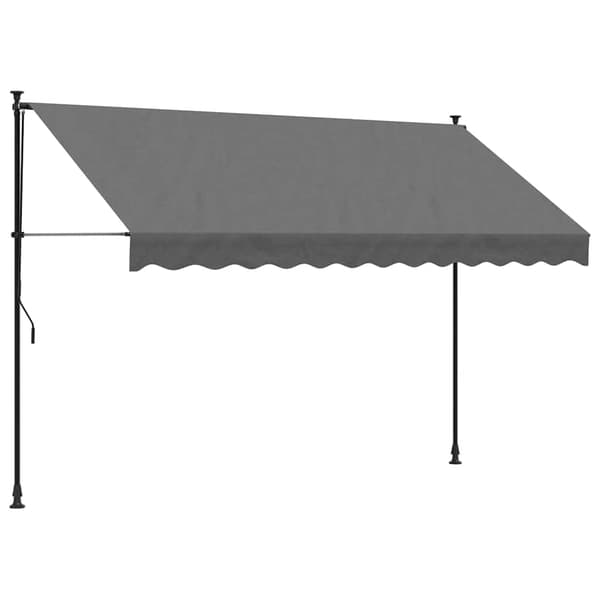 vidaXL Rullmarkis antracit 300x150 cm tyg och stål