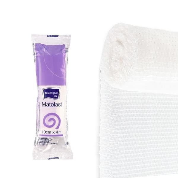 Elastiskt bandage 10cm x 4m stödjande kompression Matolast 1 st