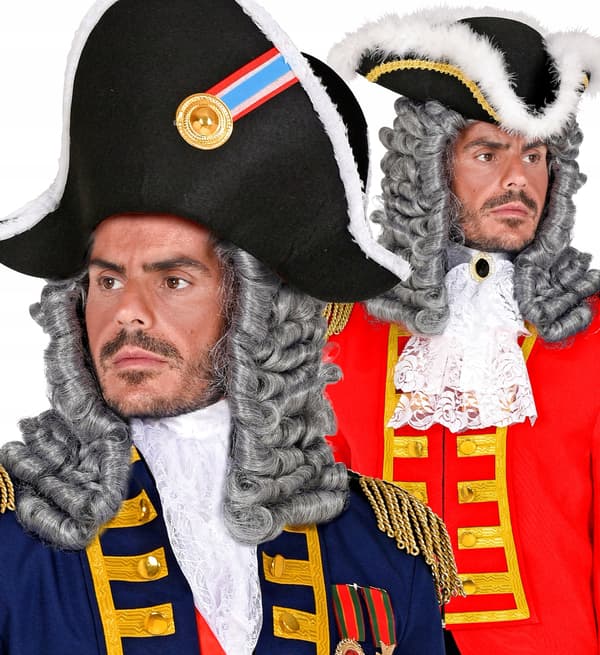 Hårperuk herr grå skeppskaptenpiratkommodor