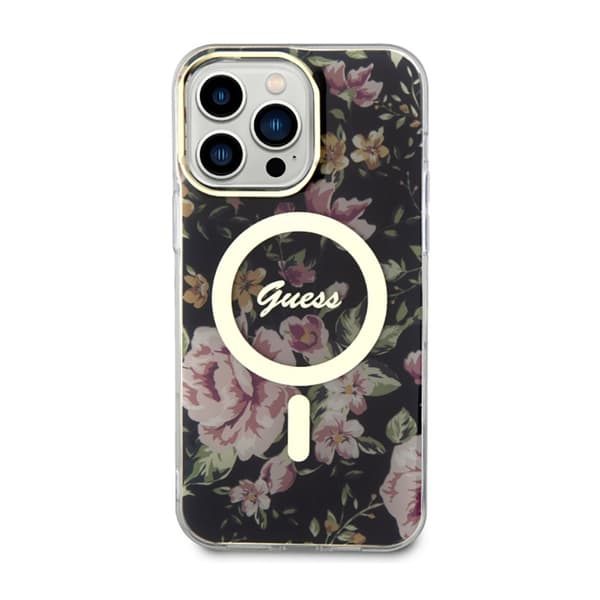 Guess Flower MagSafe - iPhone 14 Pro Max cover (sort)