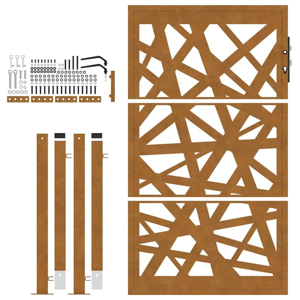 vidaXL havelåge 105x155 cm rustfrit stål letvægtskonstruktion