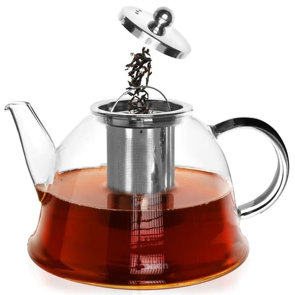 Värmetålig glas tekanna med infusionsfilter 1,65 l