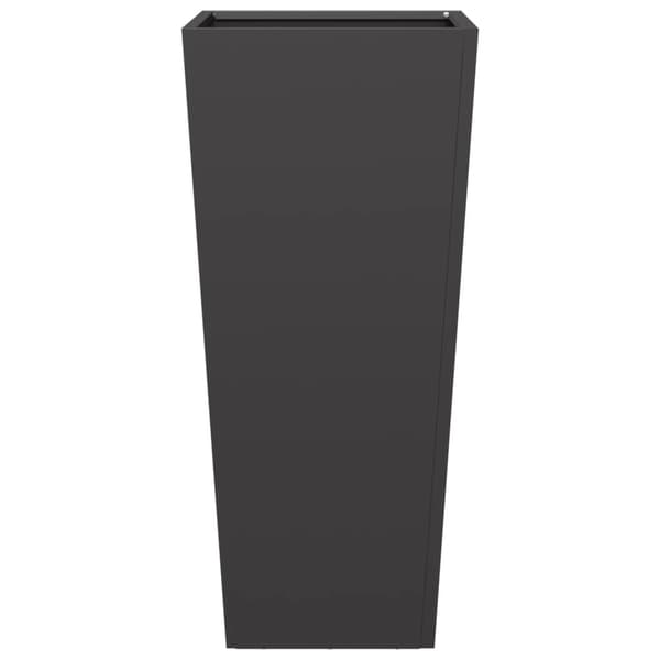 vidaXL haveplantekasser, 2 stk., sorte, 35x35x75 cm, stål