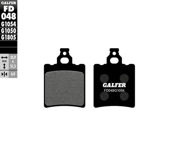 Galfer jarrupalat KH060 KH337 puoliametalliset