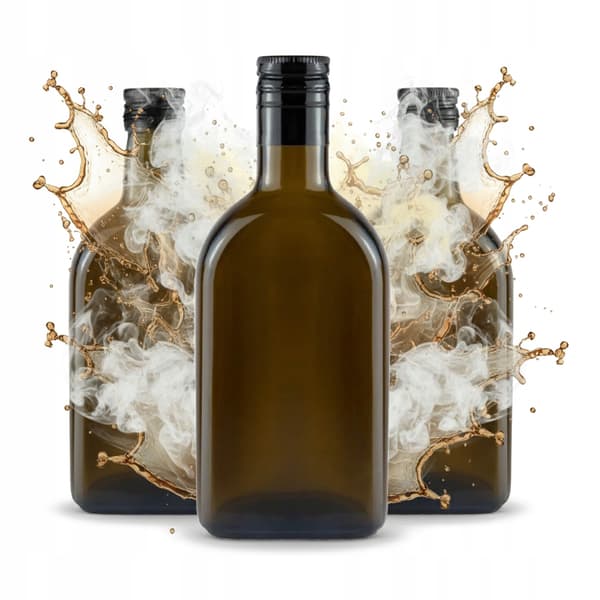 50x ROMflaskor 350ML för alkohollikör romkork 28x38 LÅNG