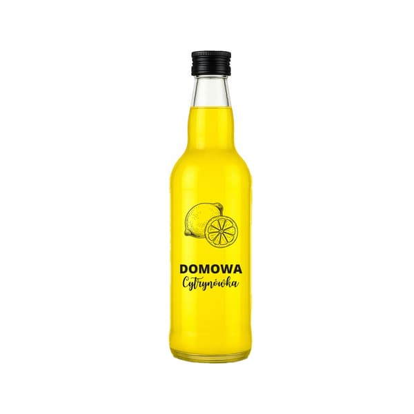 10x MONOPOL-flaska 500ml med CITRONMÖNSTER glasflaskor för vodka