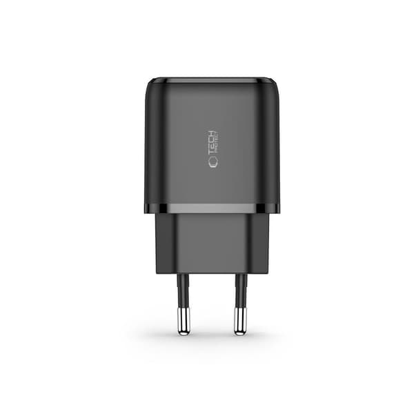 TECH-PROTECT C20W 2-PORT NETVÆRKSOPLADDER PD20W/QC3.0 SORT