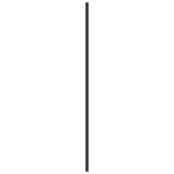 vidaXL foldbar badekarsskærm, 3 paneler, 130x130 cm, ESG, sort