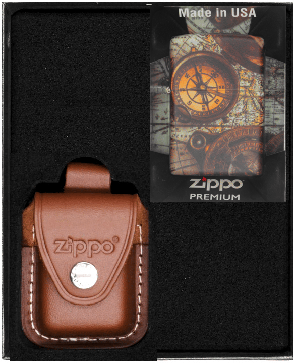 ZIPPO COMPASS -sytyttimen lahjasetti nro 4