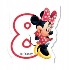 Nummer 8 numero "Minnie Cafe" kynttilä 1 kpl