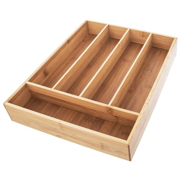 Bambu ruokailuvälineiden panos laatikkoon 35x26 cm