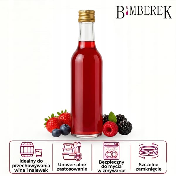 5x MONOPOL glasflaskor 50ml liten flaska för alkoholtinktur present