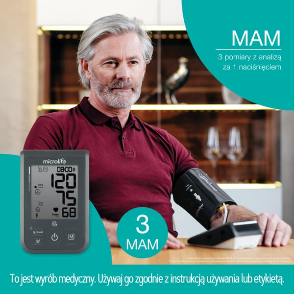 Microlife blodtryksapparat automatisk BP B4 BLUETOOTH