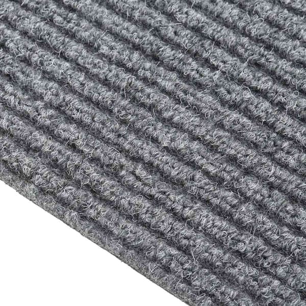 vidaXL Smutsabsorberande matta 100x250 cm grå
