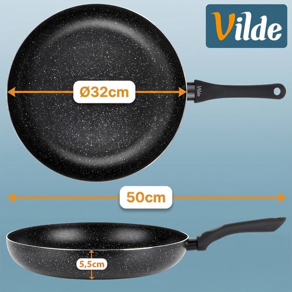 Granitstekpanna BLACK LINE 32 cm