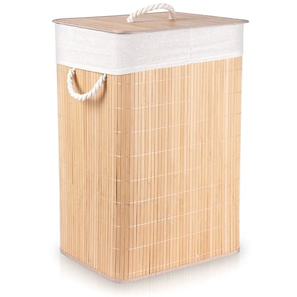 Bambu pyykikori beige 70 l