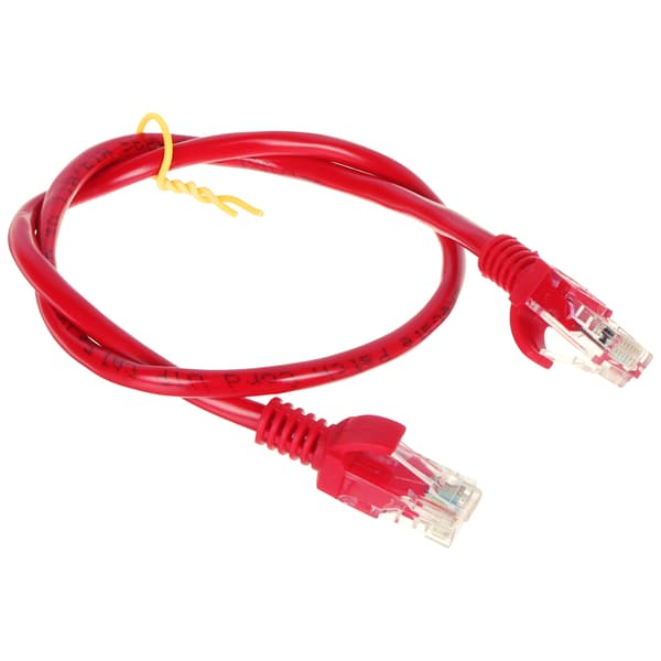Patchcab RJ45 0,5 m netledning rød