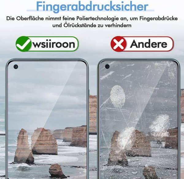2x Härdat glas för Oneplus Nord 2, högt skydd, hållbart och solidt