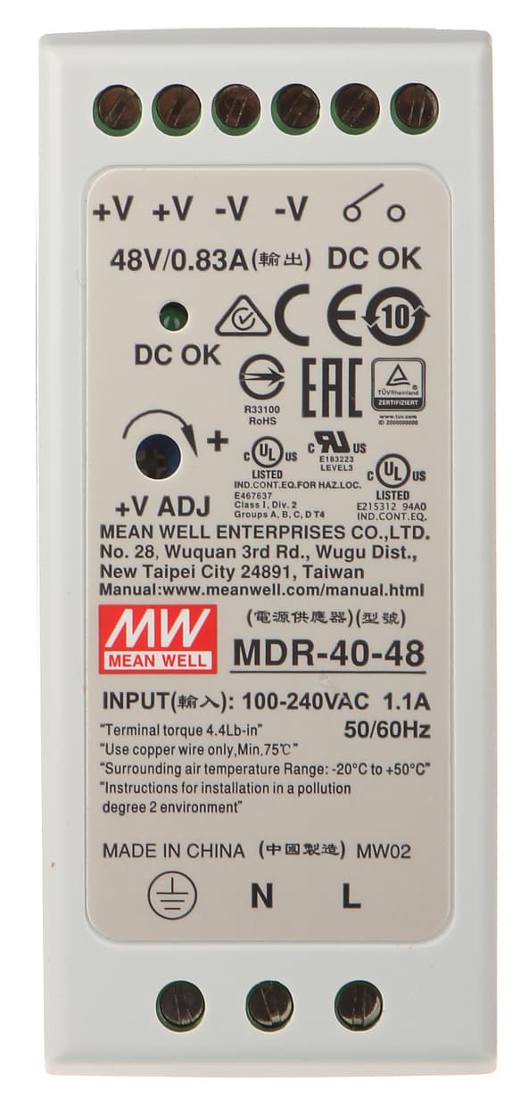 MDR-40-48 MEAN WELL -HAKKURITEHOLÄHDE