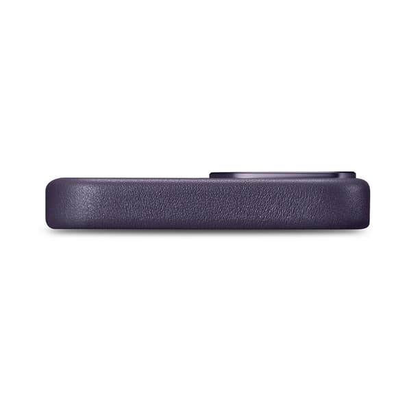 iCarer Case Læderetui til iPhone 14 Plus, mørkelilla (MagSafe-kompatibel)