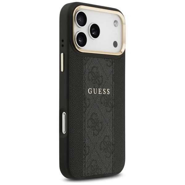 Guess 4G Stripe MagSafe-etui til iPhone 17 Pro Max – sort