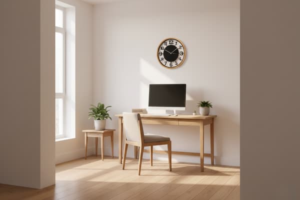 Vægur LEJA 47cm træ eg premium