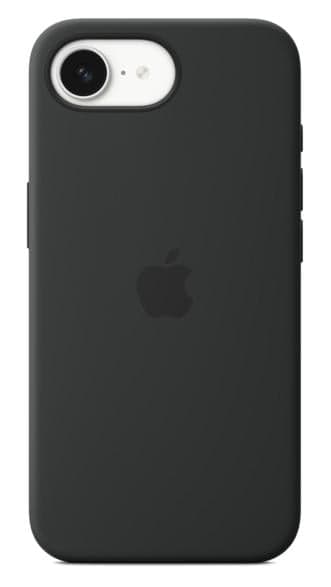Silikonfodral APPLE för iPhone 16e Svart