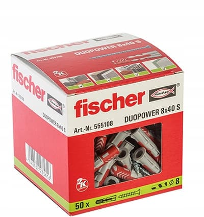 Fischer duopower-plugg 6x30 s k nv 12 st