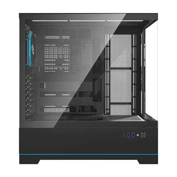 Darkflash DY451 PRO datorchassi (svart) + 1 fläkt